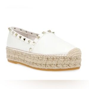 STEVEN NEW YORK Womens  Studded Platform Espadrille Shoes 8.5